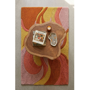 Tapis et moquettes modernes abstraits de luxe à poils longs, tuftés à la main, lavables, extra épais et antidérapants pour salon domestique – Vente chaude - Product Image 1
