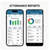 RoyalCraft Enterprise Attendance Manager, Aplicación Móvil Híbrida para Reportes de Asistencia de Estudiantes y Personal, Compatible con IOS/Android/Mac, en Stock