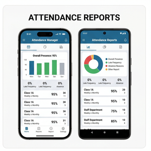 แอปพลิเคชัน RoyalCraft Attendance Manager – ระบบบันทึกการเข้าร่วมของนักเรียนและพนักงาน, รายงาน และระบบติดตามอัจฉริยะสำหรับ ios/android/mac - Product Image 2