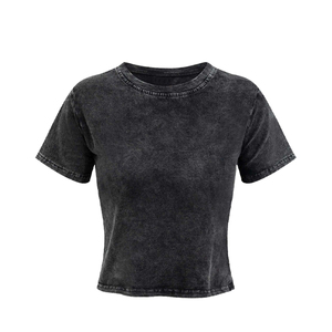 Custom Color Women's Crop <b>Tops</b> Customize Wholesale High Quality Tees Shirts Ladies Summer Crop <b>Tops</b> Sexy Cropped T-Shirts - Product Image 4