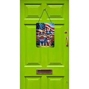 Yorkshire Terrier พิมพ์ลายแขวนประตูอลูมิเนียมหลากสี12X16ป้ายโลหะติดผนังห้องครัวบาร์ห้องน้ำ - Product Image 2