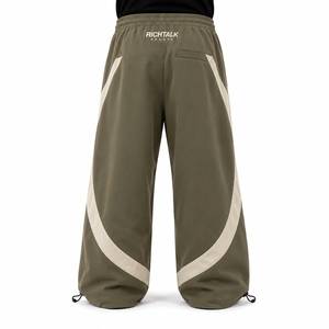 Hot Selling Factory Price High Quality <b>Men</b> Lightweight Casual Mid Wide Leg <b>Trouser</b> Quick Dry Breathable <b>Winter</b> Polyester/Cotton - Product Image 2