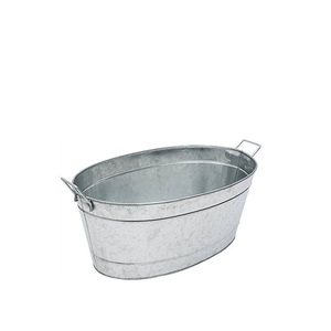 Pot de fleurs et bac à plantes en métal le plus vendu avec poignées pour jardin extérieur et fêtes, taille et forme personnalisables - Product Image 1
