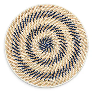 Napperon rond en rotin Bullseye tissé à la main parfait pour la décoration de Table de Thanksgiving et la configuration de la Table à manger - Product Image 2