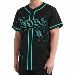 Maillots de baseball sublimés haute performance avec tissu absorbant la transpiration pour les sportifs actifs - Product Image 2
