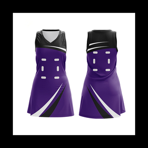 Robe de netball avec logo de marque personnalisé, nouveau design, vêtements de sport, uniformes de netball pour filles à bas prix avec technique de sublimation - Product Image 4