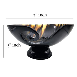 Bol rond en corne d'ange fait main de luxe, élégant et décoratif, pour servir à la table, par Tradebyd - Product Image 4