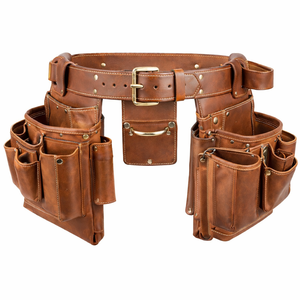 Ceinture à outils professionnelle en cuir robuste pour la construction, avec ceinture de taille personnalisée OEM durable, ceintures à outils en cuir de qualité supérieure à vendre - Product Image 1