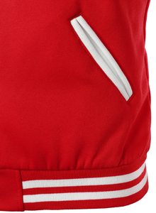 Veste de baseball jRed White Lettermen pour hommes, couleur unie, fermeture à boutons, vente en gros, personnalisez votre propre design - Product Image 5