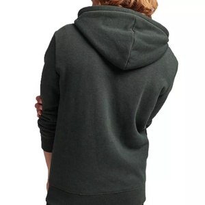 Sudaderas con capucha lisas de poliéster para hombre con logotipo personalizado al por mayor de fábrica 2023, diseño forrado de gran tamaño para imprimir - Product Image 5