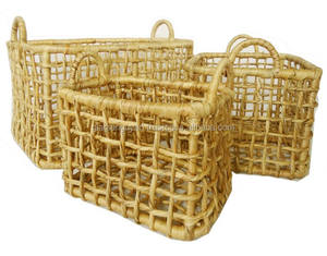 Cesta de Bambú_Precio Más Bajo y Alta Calidad, Cesta Redonda de Bambú y Ratán para Pan y Fiestas de Picnic - Product Image 1