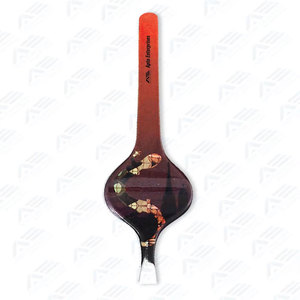 Pinzas de acero inoxidable para depilación de precisión, pinzas profesionales inclinadas con etiqueta privada, instrumentos de belleza - Product Image 2