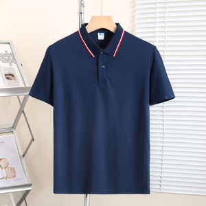 เสื้อเชิ้ตผู้ชายผ้าแคนวาสคุณภาพสูงแบบเรียบง่าย สไตล์ลำลอง สำหรับกอล์ฟ พิมพ์ลายดิจิตอลโลโก้ตามสั่ง ป้องกันรอยยับ ขายส่ง - Product Image 5