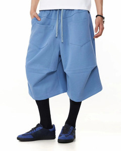 Men's High Waist Cotton Shorts Cozy Fabric Relaxed Fit with Pockets Adjustable Drawstring <b>Athletic</b> & Lounge Shorts - Product Image 6