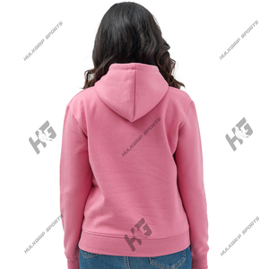 Modern Street Fashion Trendy Pink Fleece Hoodie Customizable Front Premium Quality Unisex Pullover Sweatshirt Comfortable Lined - Product Image 4
