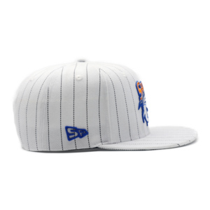 หมวกเบสบอลลายเส้นสีขาวปักโลโก้แบรนด์ชาร์คส์ แบบ Snapback สำหรับทุกเพศ สวมใส่สบาย ทรง 6 แผง - Product Image 3