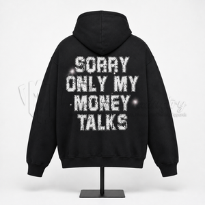 Sudadera con capucha y cremallera para hombre, negra, con estampado gráfico, estilo urbano, hip hop, con estampado de dibujos animados, de forro polar, personalizada, OEM, al por mayor - Product Image 2