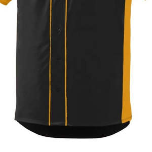 Maillot de baseball personnalisé pour homme, imperméable, noir uni, sublimé, pour jeunes et adultes, à vendre - Product Image 6