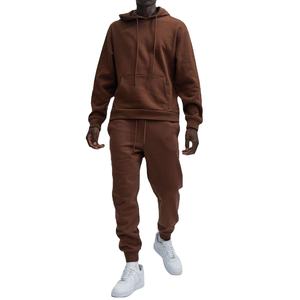 Ropa de hombre unisex pulóver chándales personalizado serigrafía traje de jogging al por mayor personalizado peso pesado algodón polar chándales - Product Image 2