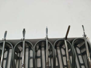 Juego de Elevadores Dentales de Acero Inoxidable, Instrumentos Quirúrgicos Manuales para Extracción de Raíces PDL, Mango de Plástico, Certificado CE - Product Image 4