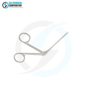 Forceps auriculaires Hough, instrument médical manuel en acier inoxydable de qualité supérieure, réutilisable, classe II, pour une manipulation précise des oreilles en clinique - Product Image 1