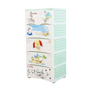 Compact Spacious 5-<b>Drawer</b> Plastic Storage Cabinet Organizing <b>Clothes</b> Shoes Toys Cosmetics Daily Items <b>for</b> Living Room - Product Image 4