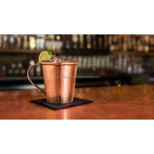 Tasse en cuivre antique buvant de la bière de haute qualité tasses à champagne en cuivre pur mules de Moscou tasses à cocktail vodka avec logo personnalisé - Product Image 6