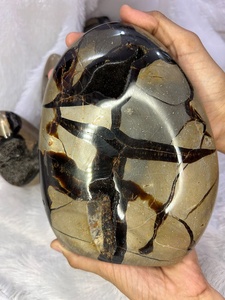 Premium Natural Septarian Free Form <b>Crystal</b> Stone Polished Druzy Mineral Specimen Home Decor Healing Collection Gift - Product Image 5