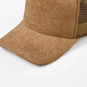 Gorra Trucker de Pana Personalizada de 5 Paneles, Ajustable, Unisex, Marrón, Casual, para Primavera y Otoño - Product Image 5