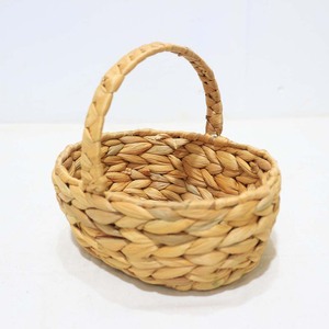 Handmade Rustic Water Hyacinth Storage <b>Basket</b> Handwoven Eco-Friendly with Handle for <b>Gift</b> Packing & Storage - Product Image 4