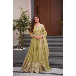 Vestidos de Noche de Diseñador, Elegantes Vestidos de Fiesta con Dupatta, Estilo Chic - Product Image 2