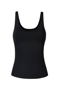 Débardeurs sans col pour femmes en tricot 100% coton de haute qualité, confortables, décontractés, vêtements d'été pour femmes, logo personnalisé - Product Image 3