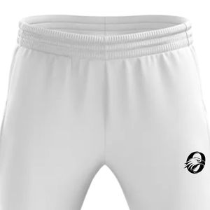 Men <b>White</b> <b>Cricket</b> Trousers Polyester Sports Pants Tournament Wear Athletic Training Match Uniform Clothing - Product Image 3