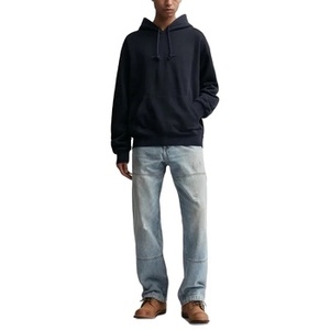 เสื้อมีฮู้ดผ้าฟลีซปักลายแบบสวมหัวสไตล์สตรีทสำหรับฤดูใบไม้ร่วงผ้าฝ้าย100% พรีเมี่ยมสำหรับผู้ชายและผู้หญิง - Product Image 1