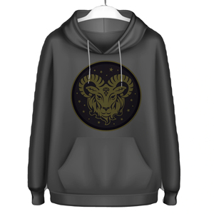 Sudadera con Capucha Personalizada con Signo Zodiacal para Hombre y Mujer, Sudadera con Gráfico Astrológico, Sudadera Informal de Algodón y Felpa - Product Image 1