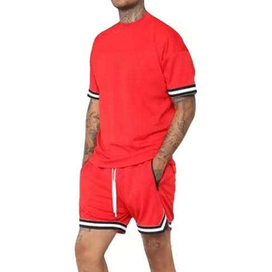 Nouvel arrivage : Ensemble de sport pour homme 2026 à séchage rapide, avec haut à manches courtes et short de sport – Vente en gros - Product Image 5