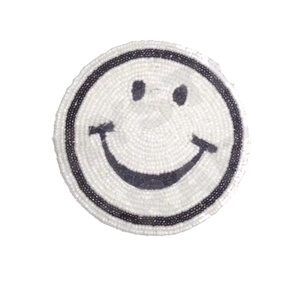 Design Handmade Glass Beads Embroidery <b>Coasters</b> Round Eco-Friendly Reusable Table Top Wholesale Round Shaped Multi Beaded - Product Image 1