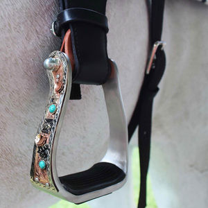 Estribos Ecuestres Occidentales de Alta Calidad, Producto para Montar a Caballo, Estribos de Seguridad de Acero Inoxidable - Product Image 4