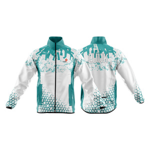 Chaqueta Cortavientos Personalizada para Hombre, Estilo Urbano, con Cuello Alto, Cierre de Cremallera, Logotipo Frontal, 100% Nailon, Impermeable, Transpirable y Ecológica - Product Image 1