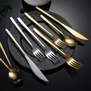 Juego de Cucharas para Postre de Acero Inoxidable 304 Color Dorado, Vajilla Metálica de Lujo, Venta al Por Mayor de Fábrica - Product Image 3