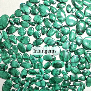Top Grade Quality Natural Malachite Cabochon High Quality Loose Stone for Jewelry Making Wholesale Price Green Malachite Stone - Product Image 1