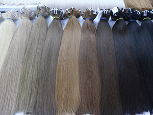 Extensiones de Cabello Virgen Vietnamita Súper Doblemente Tramado, Ondulado y Liso, Precio de Fábrica # PLA01 # 8 # Cabello de Alta Calidad - Product Image 5