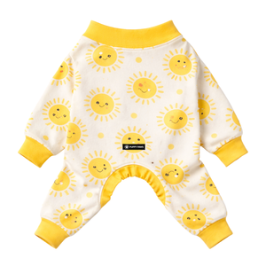 Pijama para perros con estampado Sunshine, ropa de dormir suave y elástica para mascotas, ropa de dormir cómoda y transpirable para todas las estaciones, para perros pequeños y medianos en interiores - Product Image 5