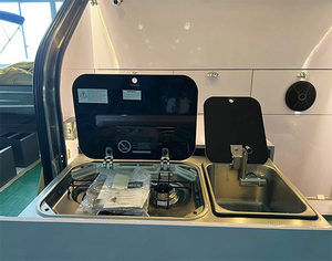 Remolque de <span class=keywords><strong>caravana</strong></span> todoterreno tipo lágrima, con carcasa rígida, ligero, mini <span class=keywords><strong>caravana</strong></span> con cocina trasera en venta - Product Image 5