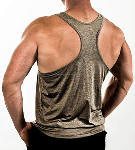 <b>Men's</b> Casual Sleeveless Fitness <b>Vest</b> Quick Dry Tank Top Bodybuilding Running <b>Training</b> Plain Knitted Sports Top Plus Sizes OEM - Product Image 6
