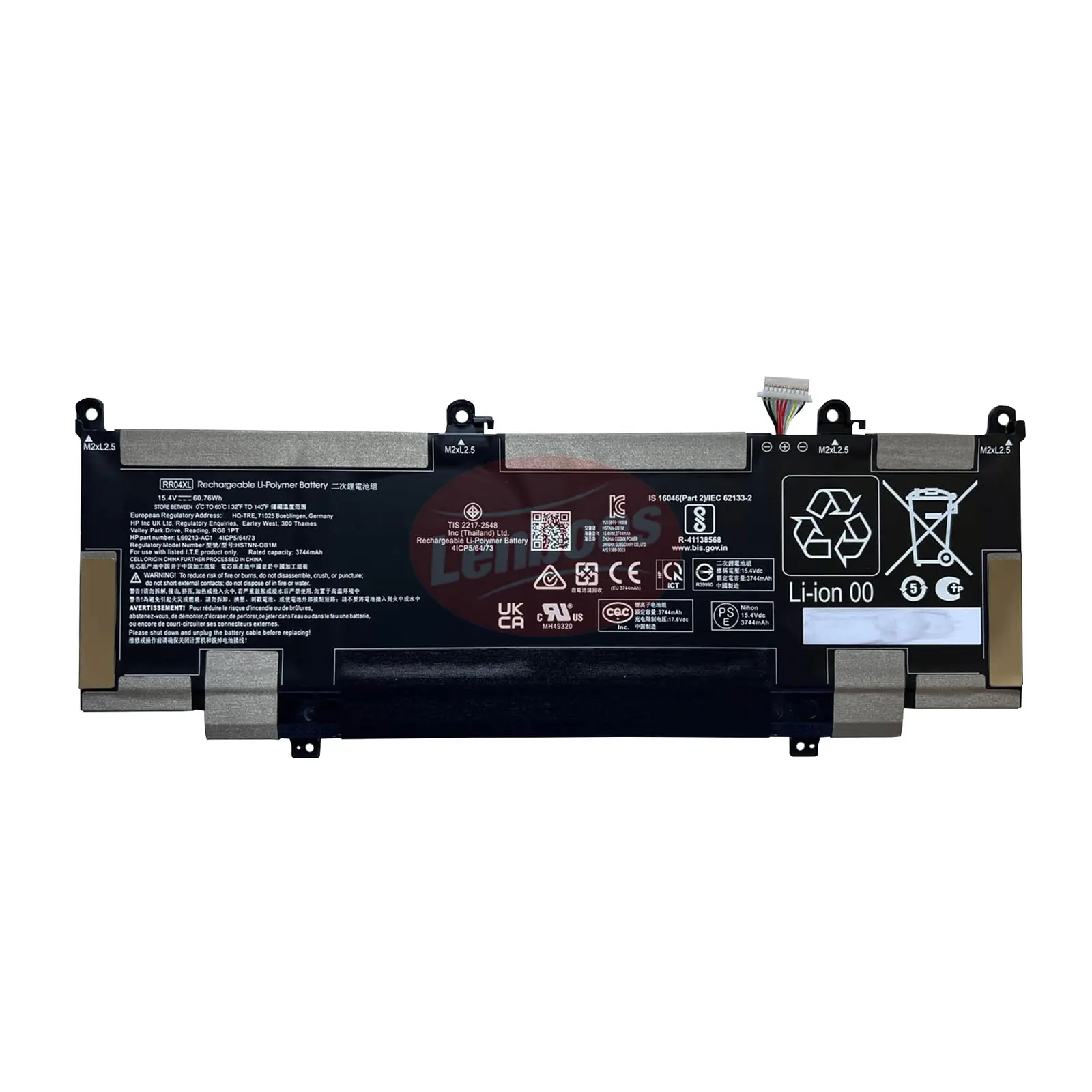 Rr04xl HSTNN-DB9K 15.4V 60.76wh 3744mAh có thể sạc lại máy tính xách tay Pin cho HP Spectre X360 13-aw L60213-2C1