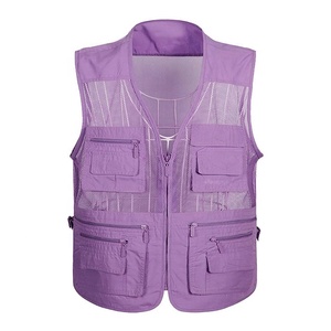 <b>Reflective</b> Safety Vest Men Windproof Sleeveless <b>Jacket</b> Sporty Stand Collar Zipper Closure Outdoor Wear Autumn <b>Cycling</b> Gear - Product Image 6