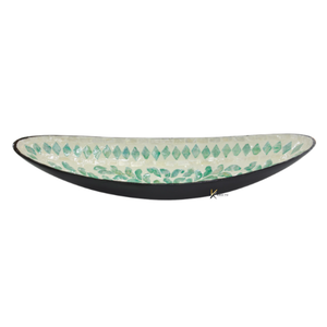 Bandeja de Servir Elegante Hecha a Mano con Forma de Barco de Madreperla para Exhibición de Alimentos y Decoración del Hogar, Ecológica - Product Image 5