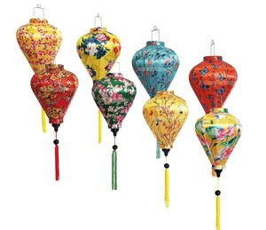 Manufacturer Garlic Shape Silk Lanterns Vietnam Bamboo <b>Frame</b> Silk Lanterns Decorative Silk Lanterns For Decor - Product Image 3