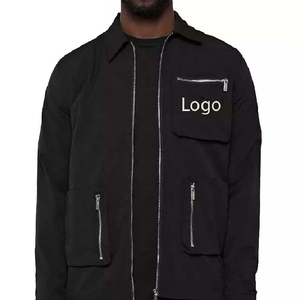 Chándal Casual Verde Oliva para Hombre, Manga Larga, Cierre Frontal con Cremallera, Bolsillos con Logotipo, Transpirable, Corte Regular, Ropa de Otoño - Product Image 3